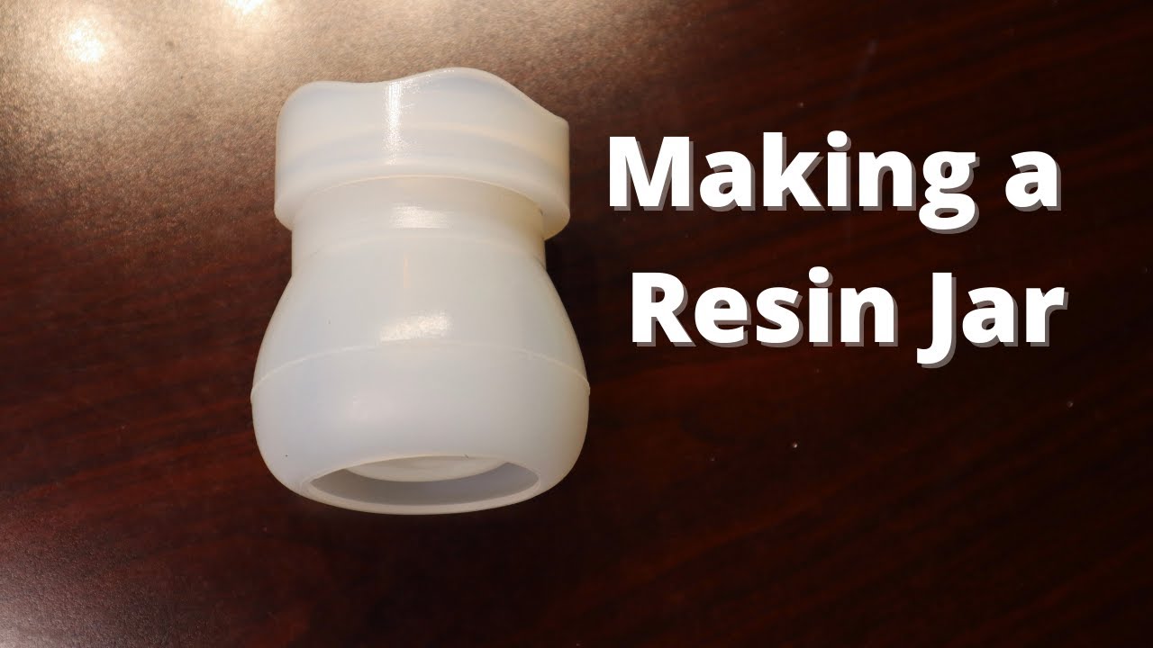 Making a Jar Out of Resin Using Purple Mica Powder and Silicone Molds