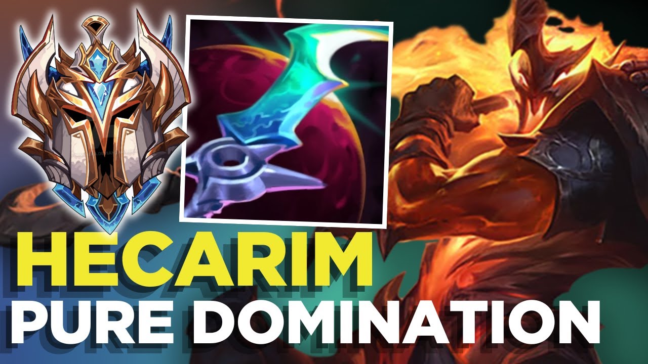 Challenger Hecarim PURE DOMINATION🌪️- S16 Wild rift Gameplay