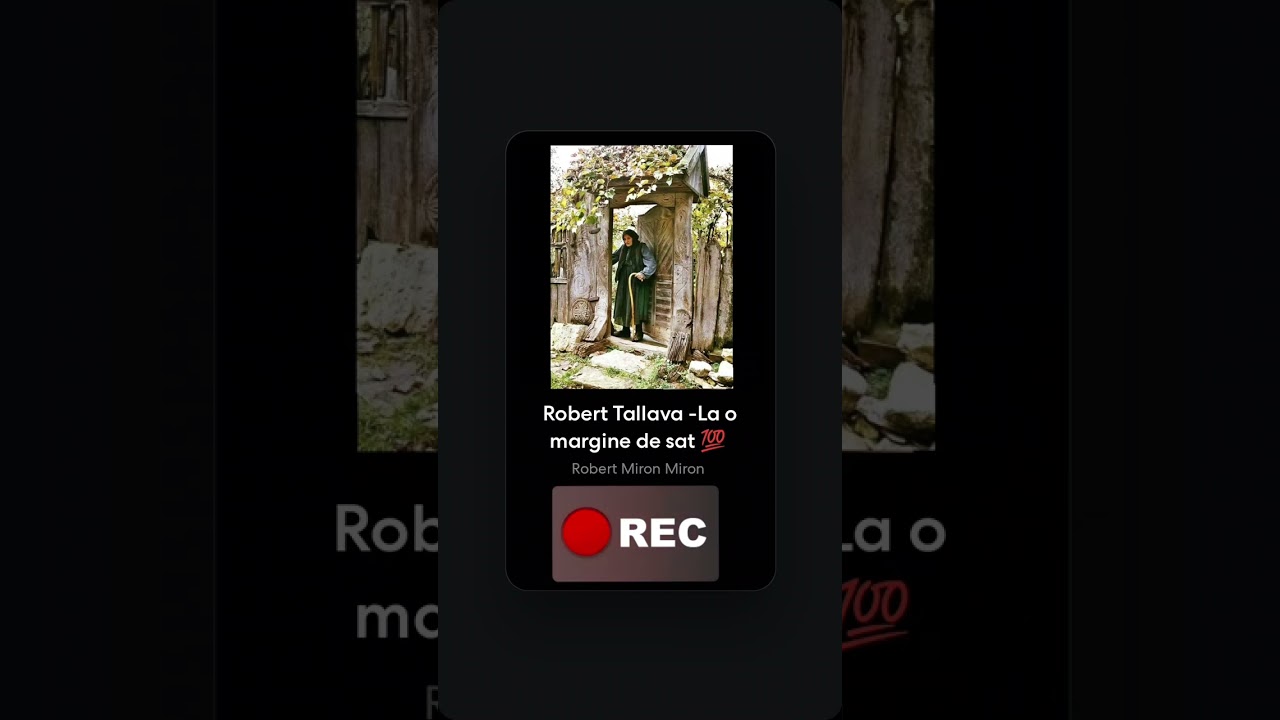 Robert Tallava - La o margine de sat 🫶💯#cover #music 