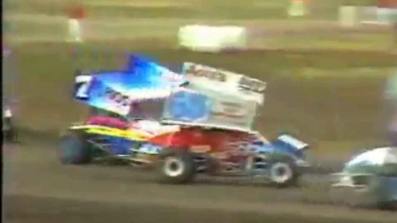 Watsonville Ocean Speedway - 1990 - Mike Sargent Wreck