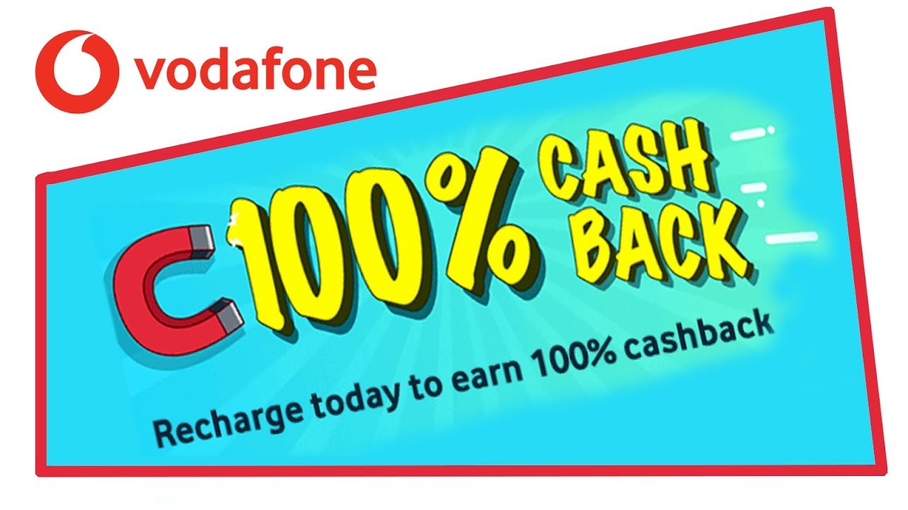 Vodafone 100% Recharge Cashback Offer | Extended upto 30th April 2019