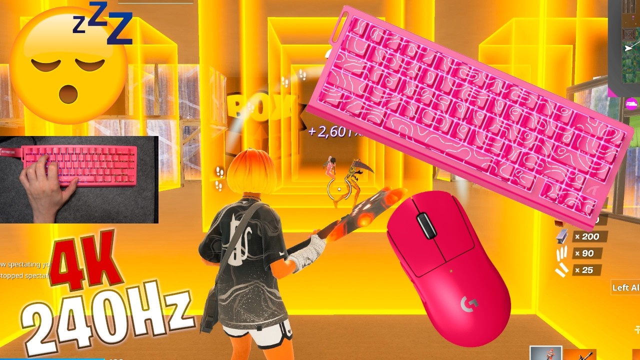 Attack Shark X68 HE ASMR 😴 Box Fight Gameplay 📦 Satisfying Keyboard Fortnite 4K 240 FPS 🏆