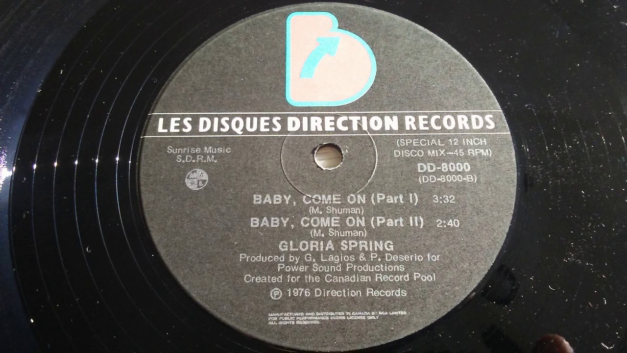 Gloria Spring - Baby, Come On (part II instrumental)