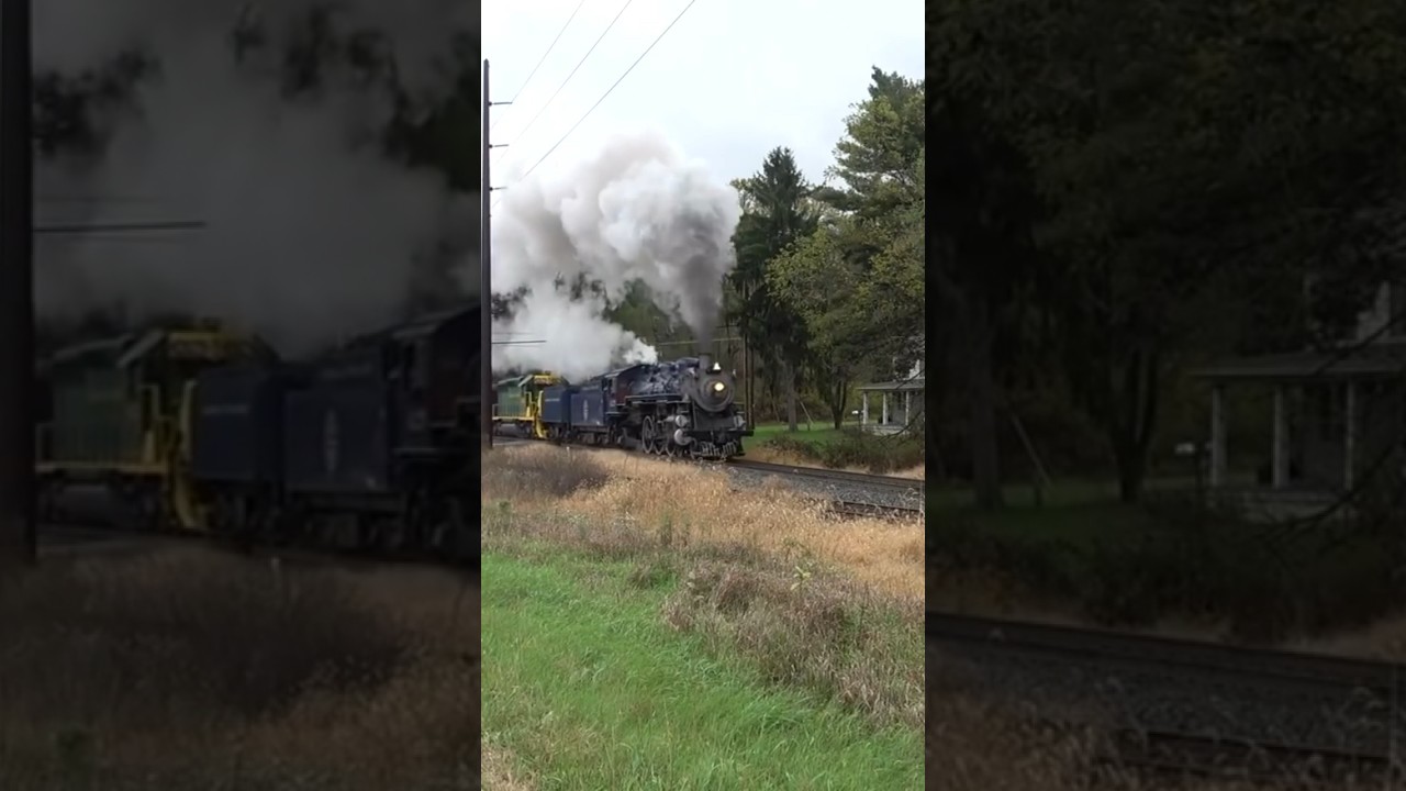 #RBMN425 at #Speed. #train #trainvideo #steamtrain #steamengine #steam #railfanning #pennsylvania