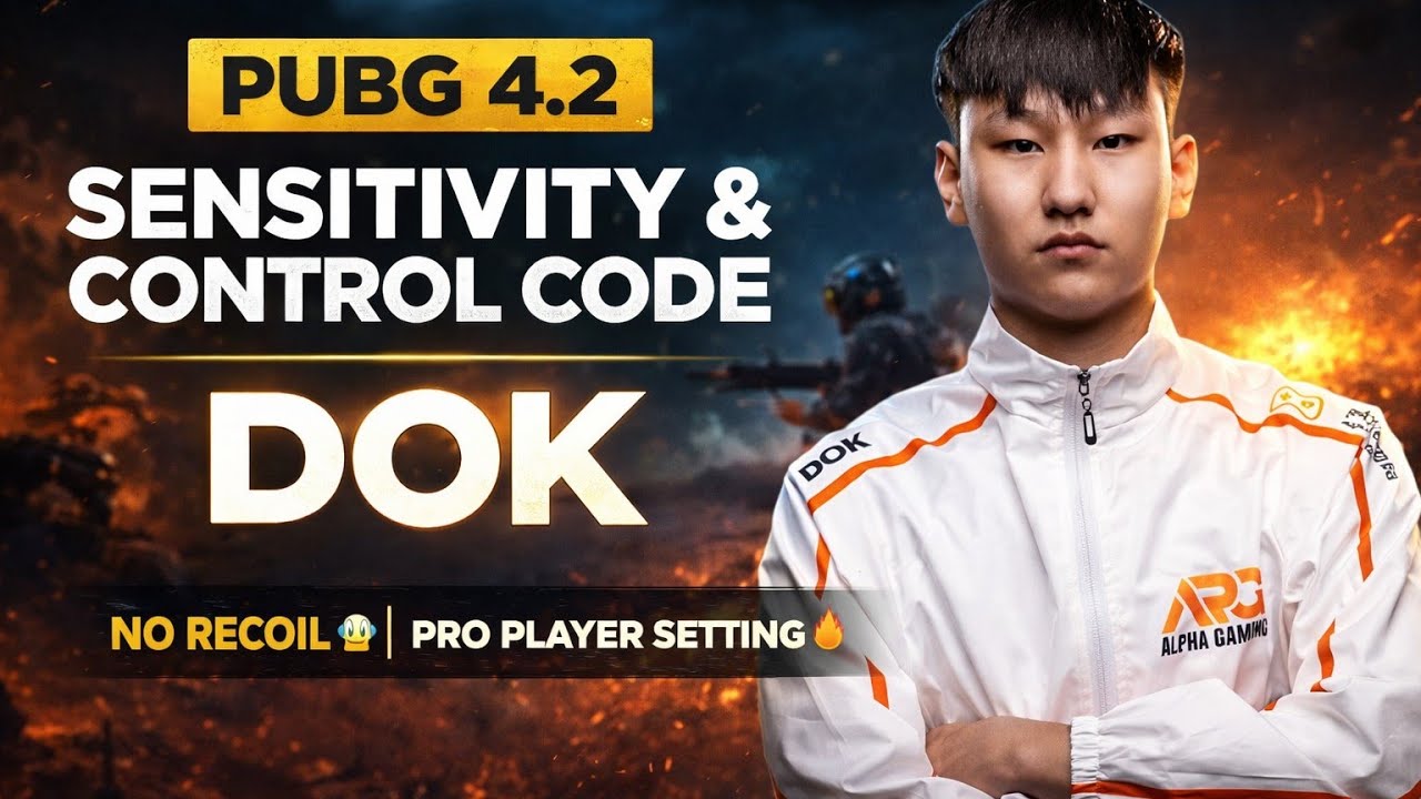 APG DOK Sensitivity Update 4.2 🔥Bgmi Sensitivity Code Today