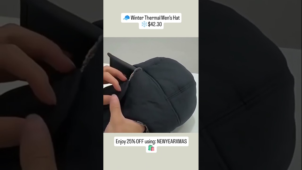 🧢 Winter Thermal Men’s Hat ❄️|| The Goodie Nook