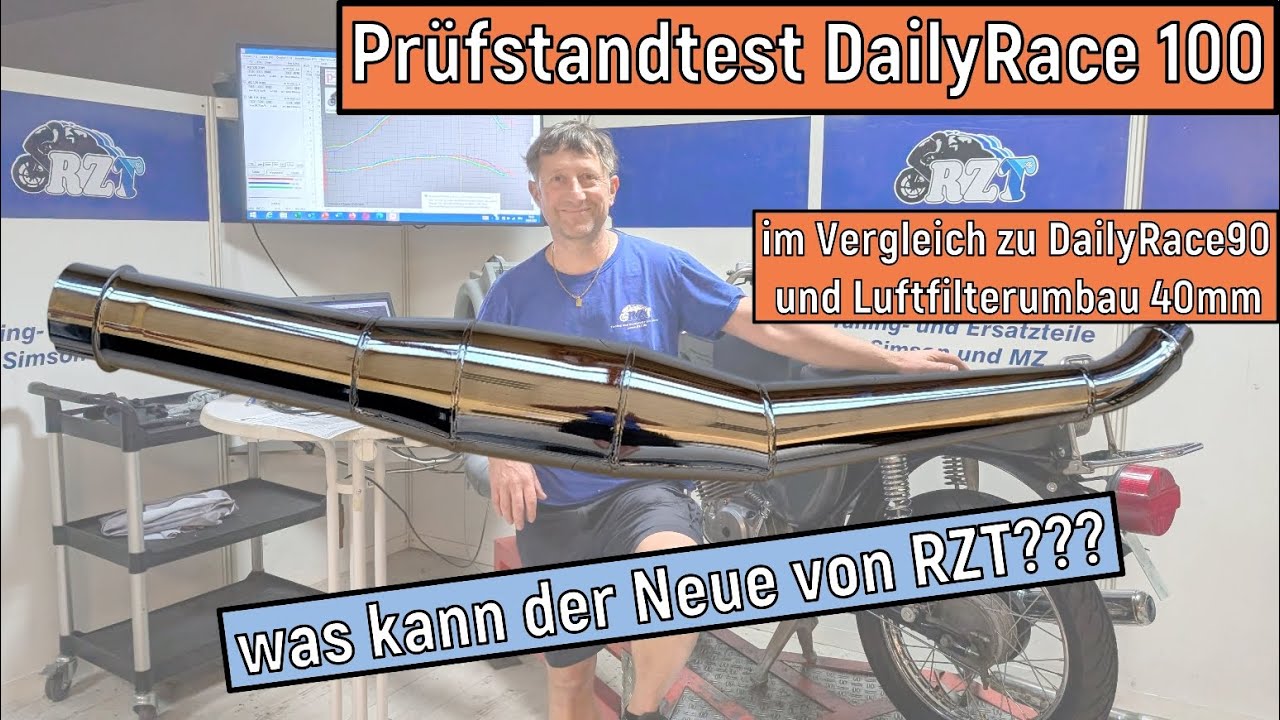 Prüfstandtest des neuen DailyRace100 und Vergleich mit DailyRace90
