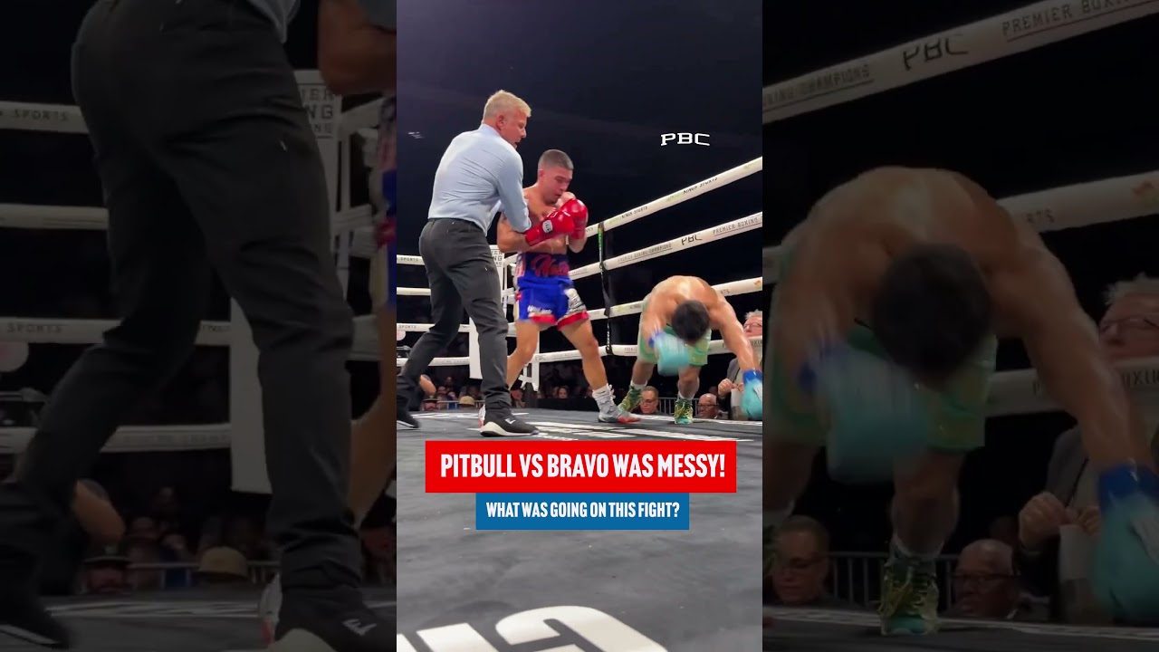 Бой Pitbull против Bravo был, мягко говоря, не самым чистым 😭😬