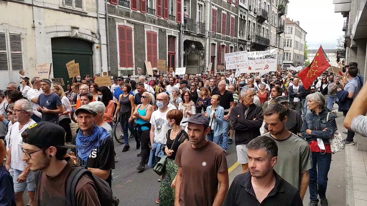 Pau : manifestation contre le pass sanitaire et l'obligation vaccinale (24 juillet 2021)