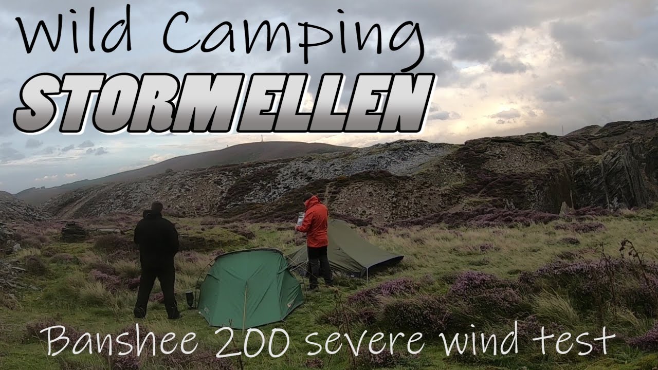 Wild camping in a STORM / WIND TEST a budget tent / CAMPING on a budget