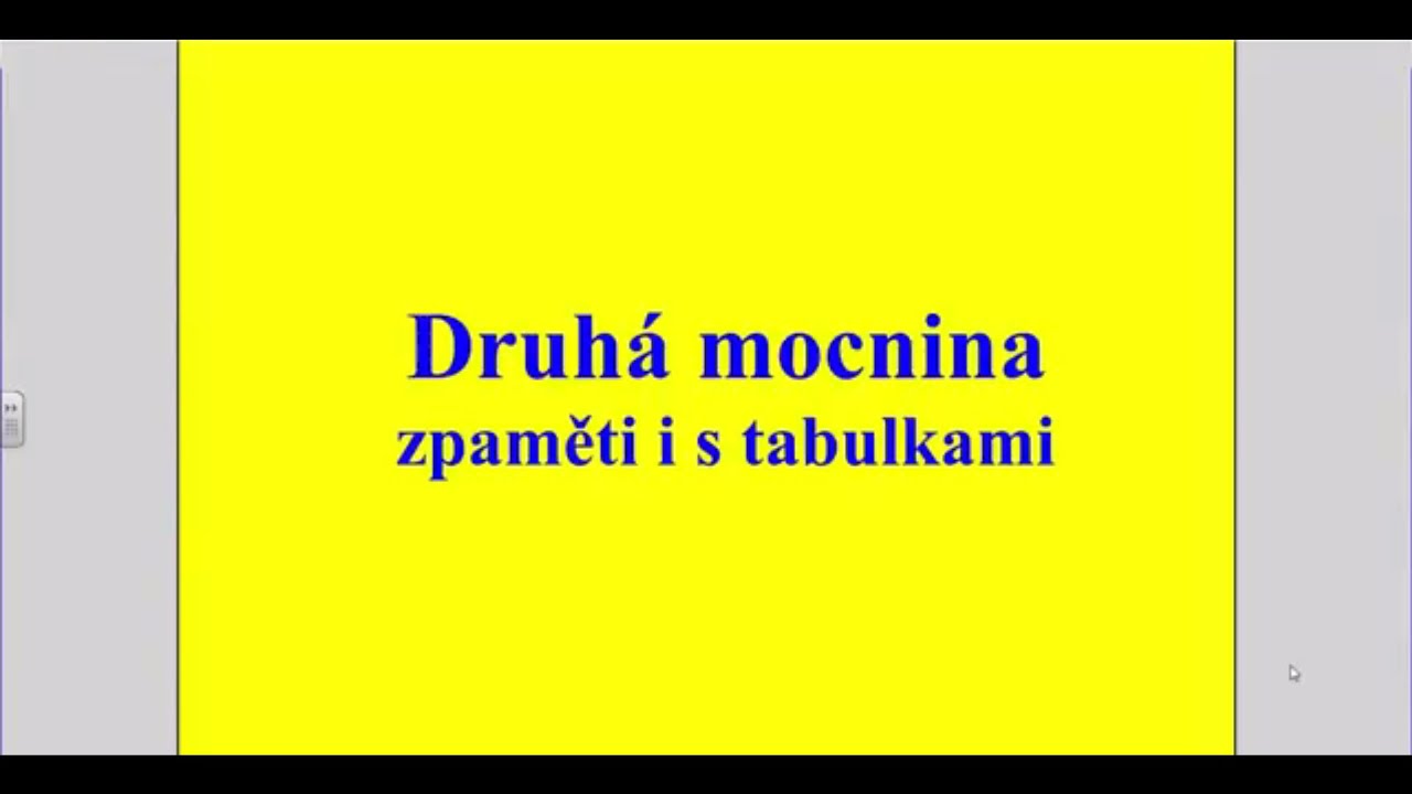 2. mocnina