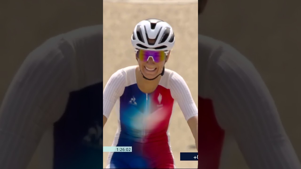 The Golden Girl of MTB 🥇Pauline Ferrand-Prevot wins the XCO in dominant fashion 🇫🇷  #paris2024