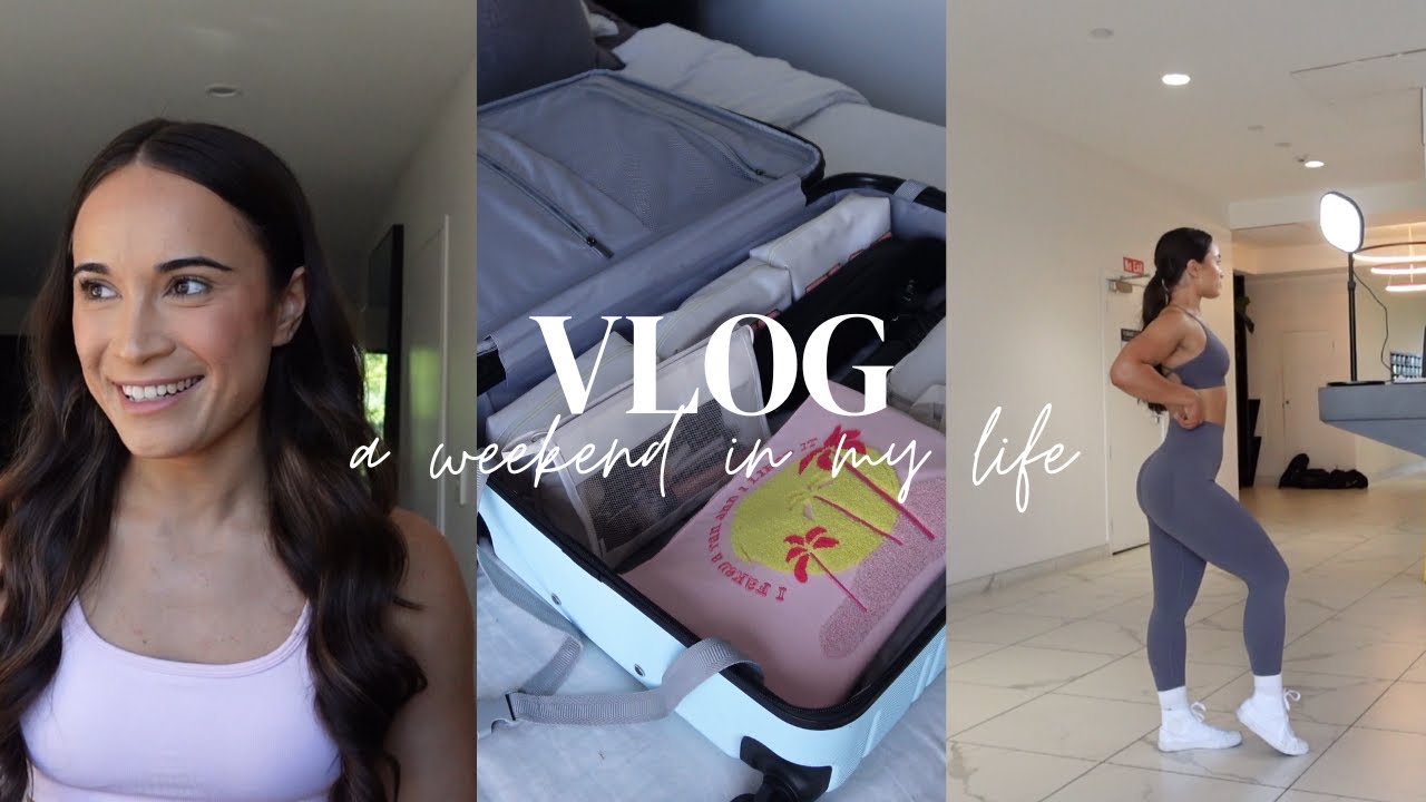 WEEKEND VLOG | Shoot Day, My Fitness Journey & Packing for LA