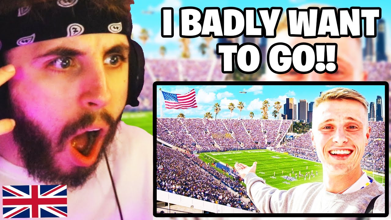 Brit Reacts to English Fan Experiences American College Football Game!