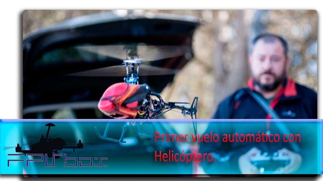 Primer vuelo automático con helicóptero.