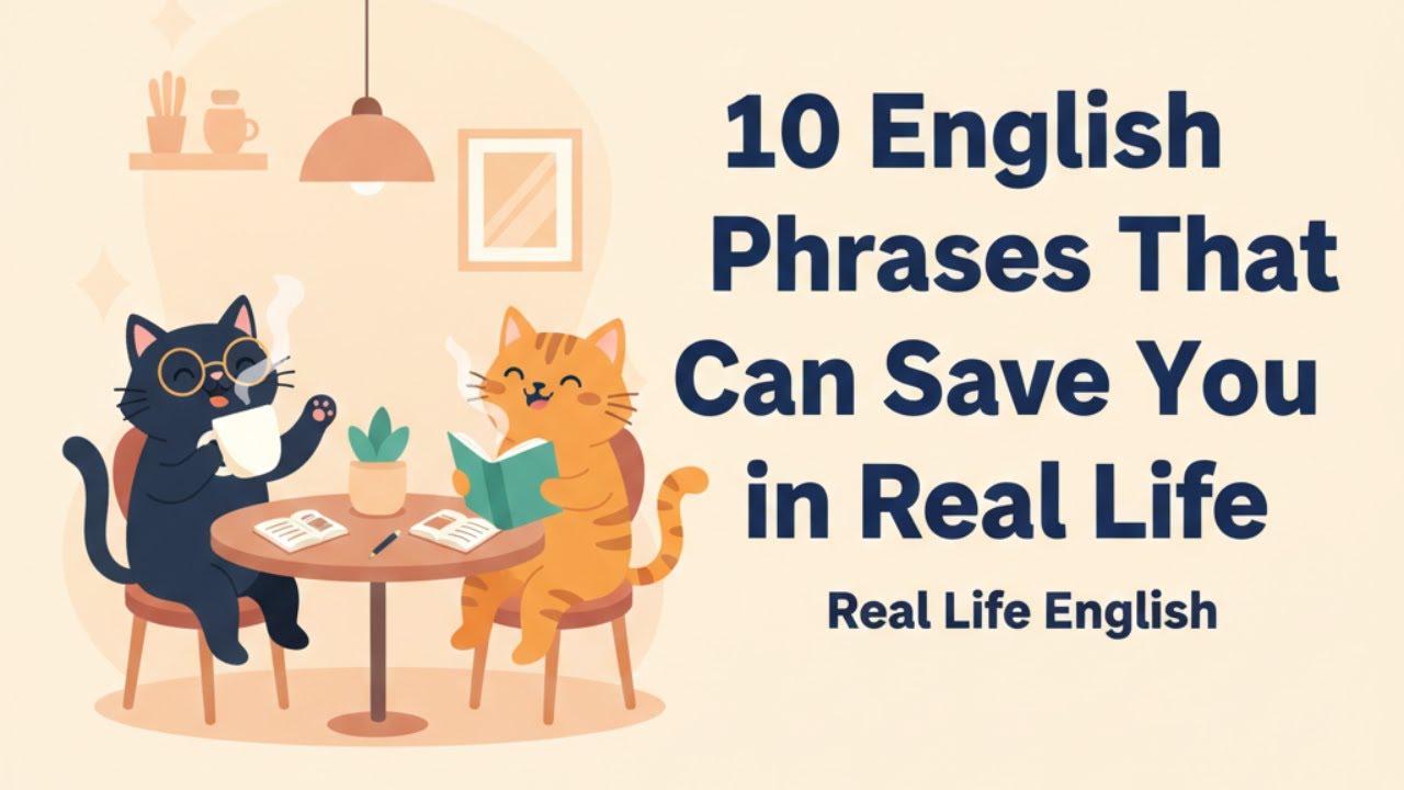 10 English Phrases That Can Save You in Real Life | Simple English for Beginners