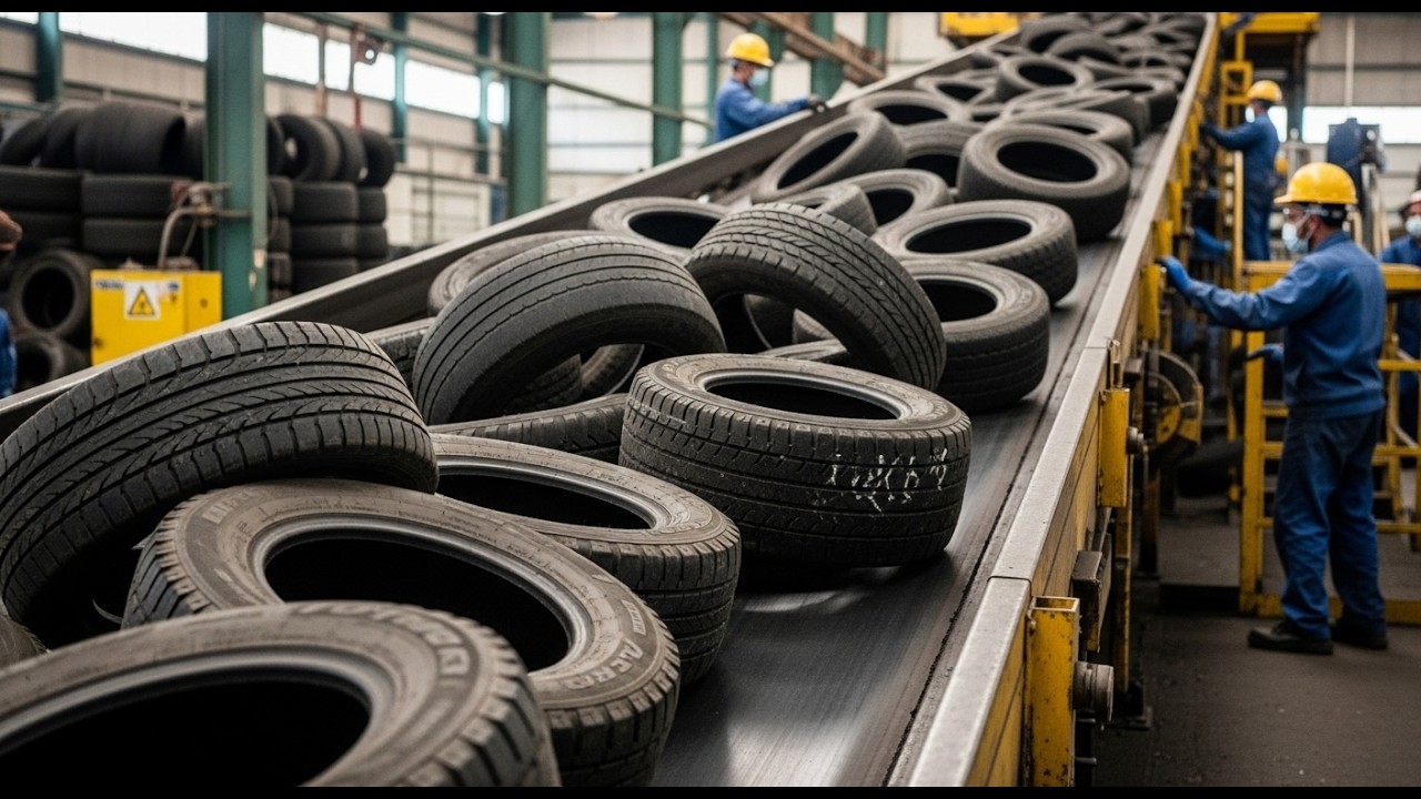 Inside a Tire Recycling Factory &ndash; What Happens to Old Tires?