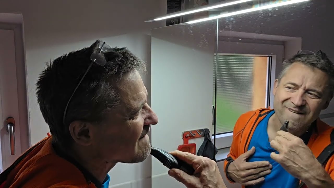 🧔 Rasieren f&uuml;r Wochen-Rasur mit Trimm- und Blade- Rasierer