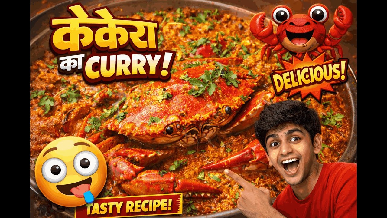 Kekra Curry Recipe | घर पर बनाएं स्वादिष्ट केकड़ा करी 😋 | Crab Curry
