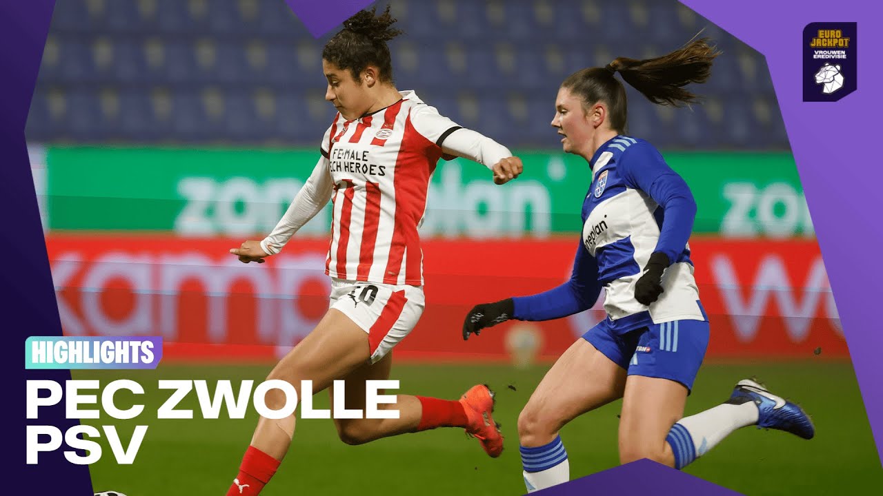 Nummer 5 🆚 nummer 3 | Highlights PEC Zwolle - PSV