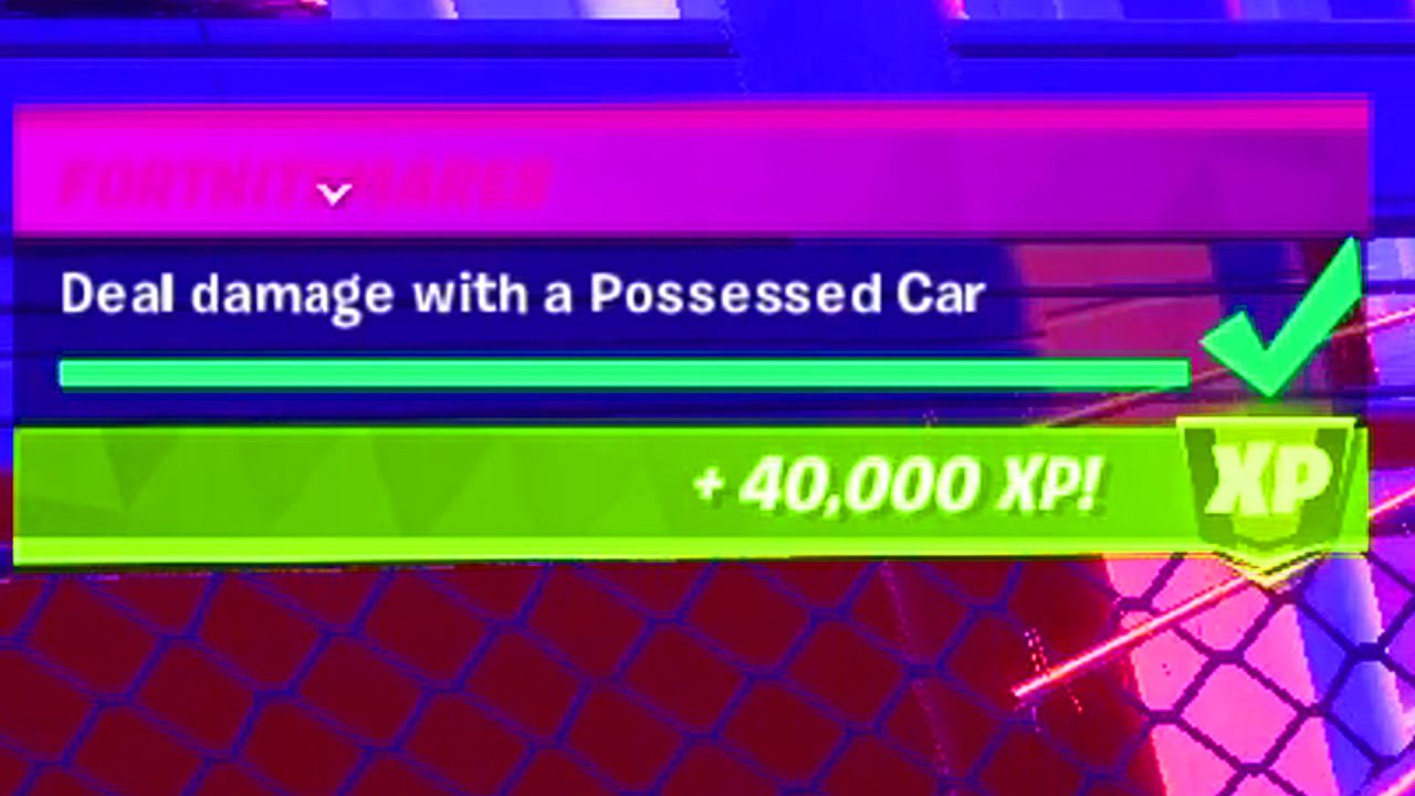 Deal damage with a Possessed Vehicle Fortnite