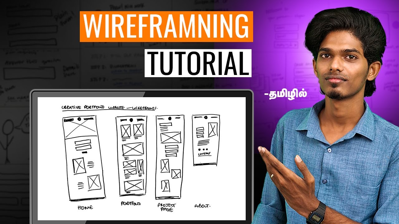 Figma UX tutorial for beginners - Wireframe | figma wireframe tutorial in tamil