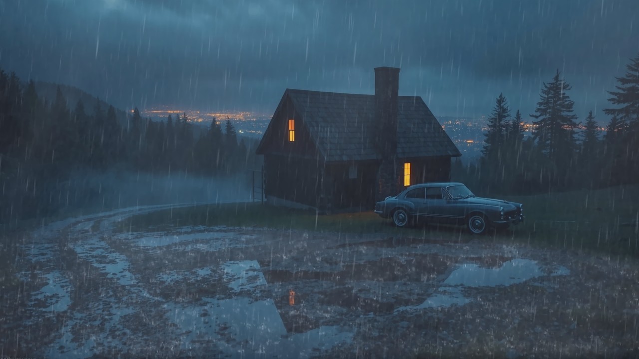 Deep Night Rain Sounds for Fast Sleep and Deep Rest | Calming Rain Ambience for Insomnia