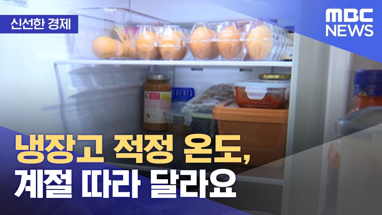 [신선한 경제] 냉장고 적정 온도, 계절 따라 달라요 (2021.12.14/뉴스투데이/MBC)