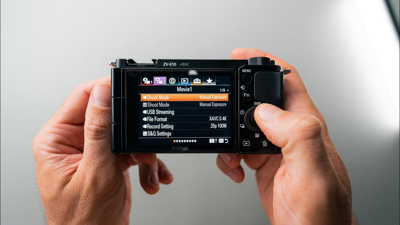 My Sony ZV-E10 Video Settings