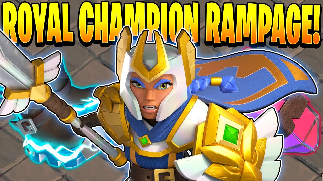 Can the Royal Champion Solo the Base?! CWL Attacks at TH13 to TH17! (Clash of Clans)