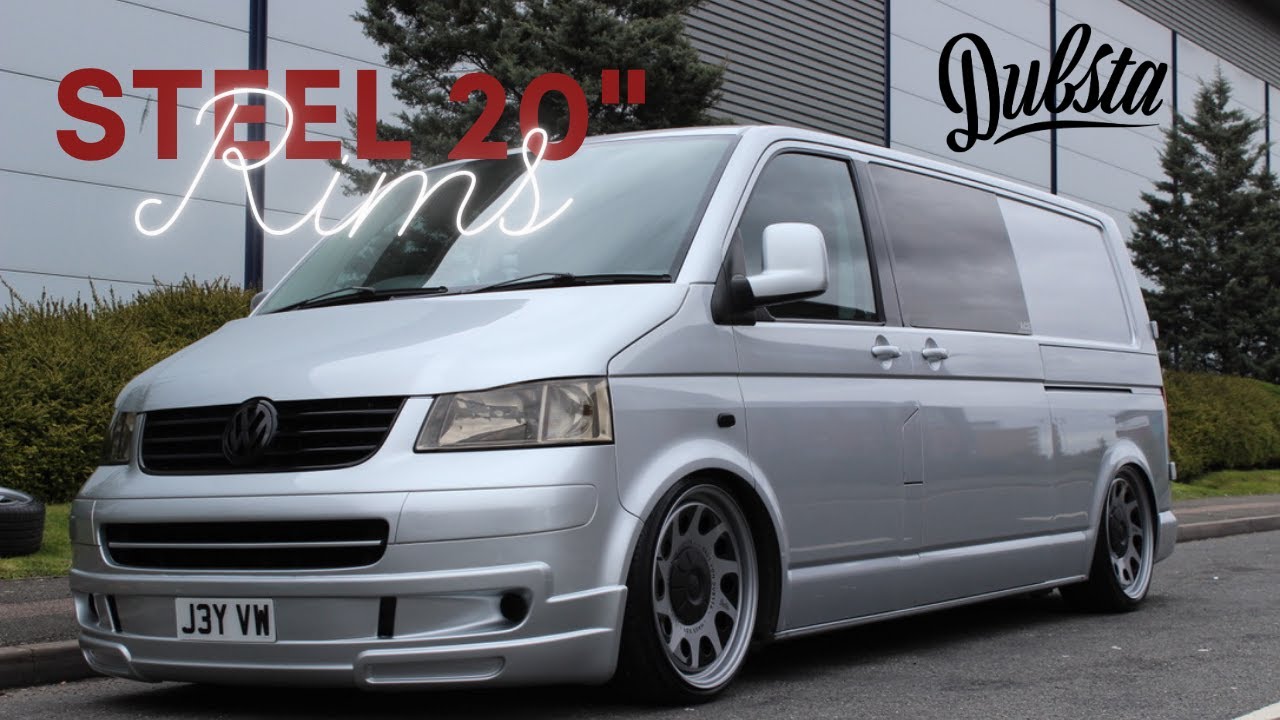 First fit up of the Custom Steel Wheels for Transporters by Dubsta T5 T6 20