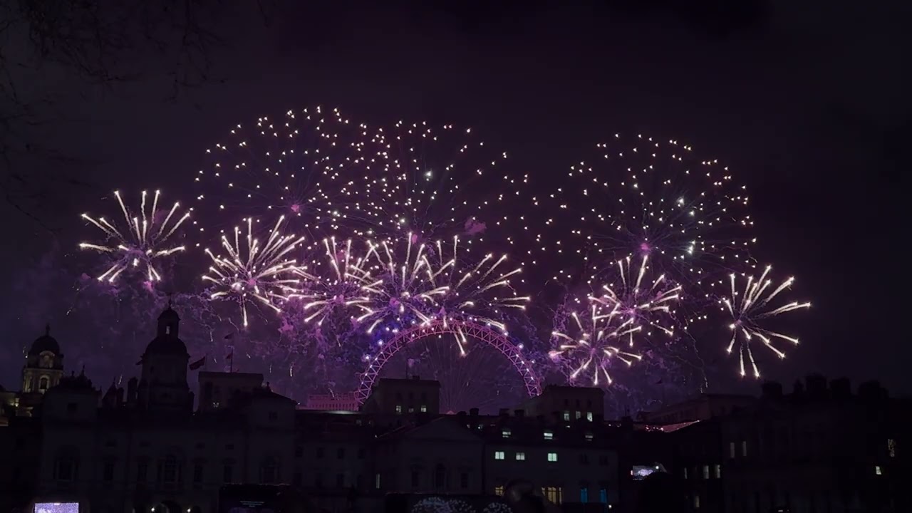 London eye firework 🎊 ||  new Year firework || London firework🎇 || Best firework in the world 🌎 2025