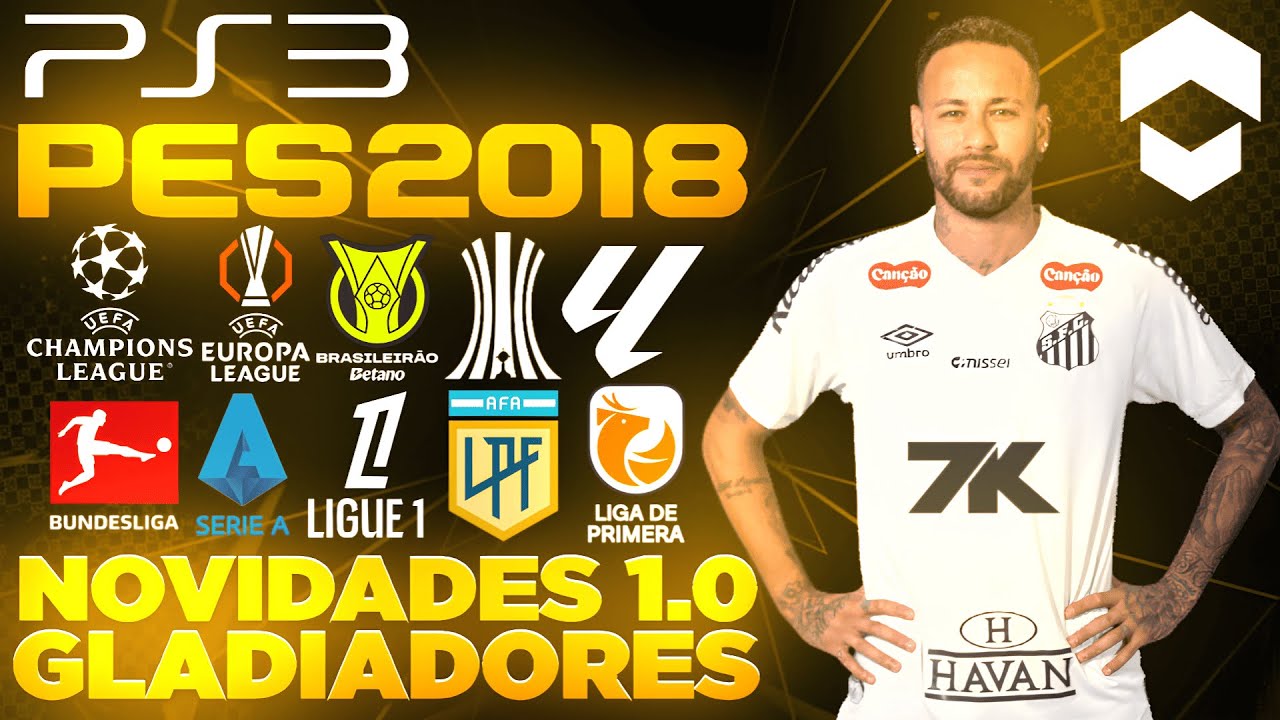 O NOVO PES 2025 GRÁTIS no PS3 LIBERADO BRASILEIRÃO, EUROPA, GLADIADORES  PATCH
