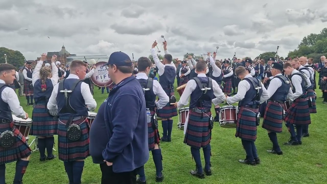 Police Scotland Fife Pipe Band Medley Practice @ World Pipe Band Championships 2024