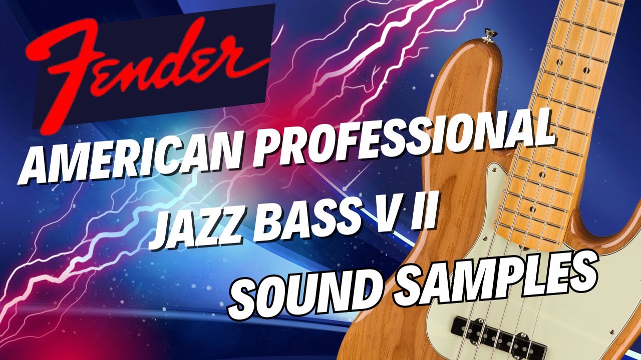 Fender American Professional Series Jazz Bass V II - Roasted Pine - SOUND SAMPLES - NO TALKING