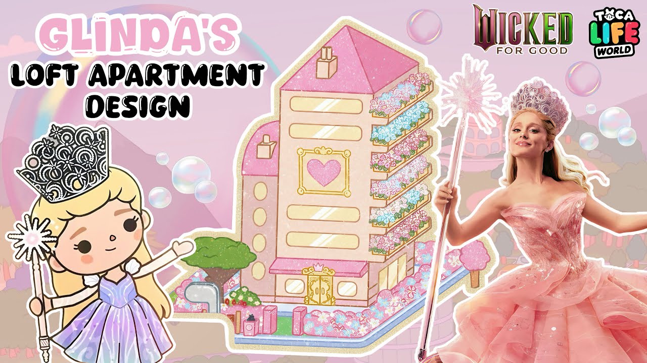 🩷GLINDA'S LOFT APARTMENT MAKEOVER 🌸✨ | TOCA BOCA WORLD 🌍
