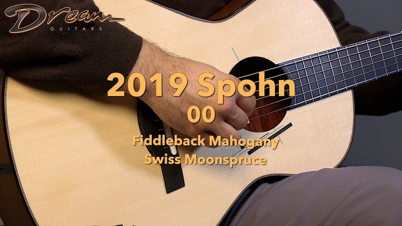 Dream Guitars &mdash; 2019 Spohn 00, фиддлбэк из красного дерева и швейцарской лунной ели #guitardemo #...