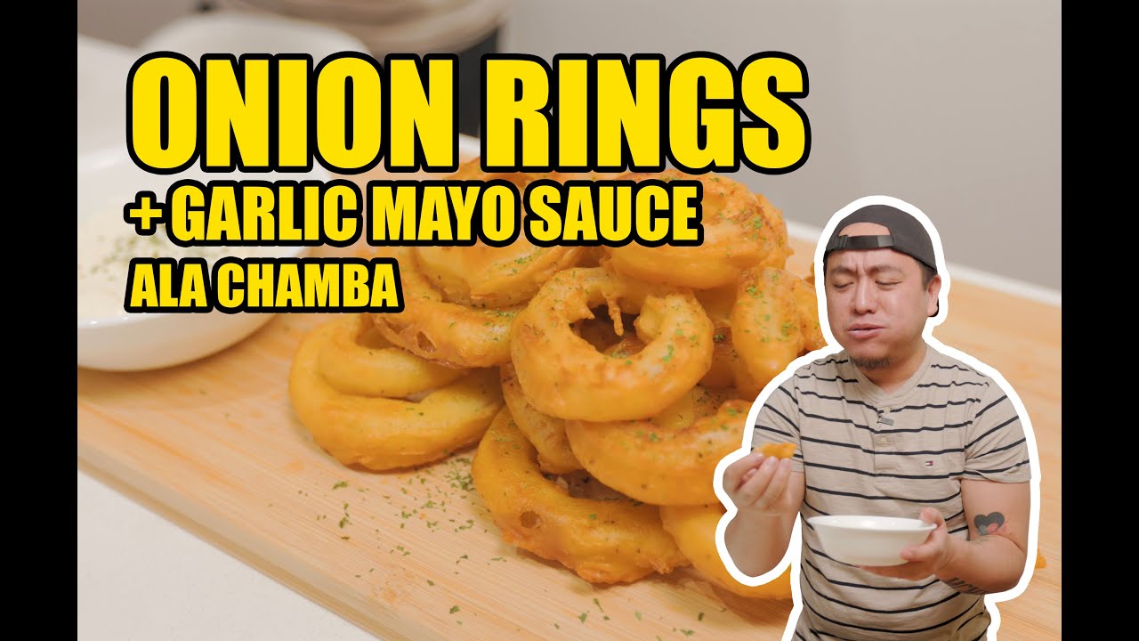 CRISPY ONION RINGS + Garlic Mayo Sauce | Chef Chamba