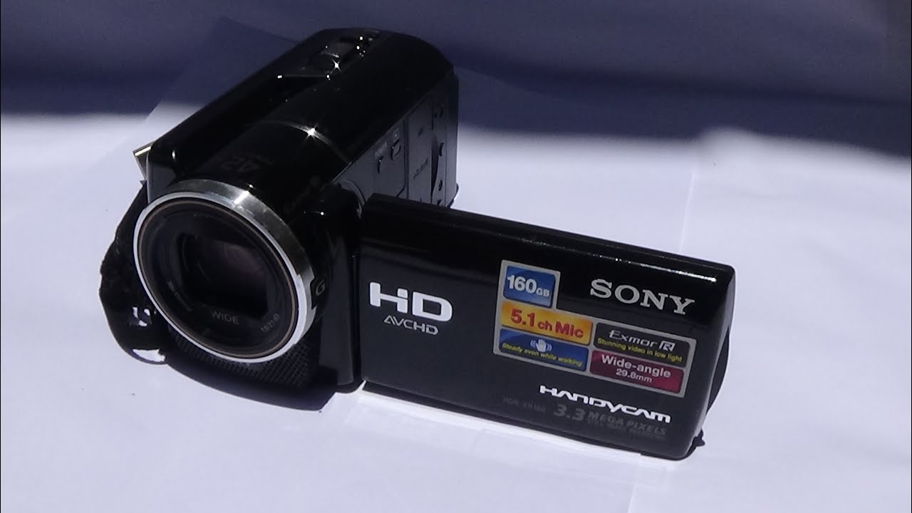 Filmadora handycam sony hdr-xr160 praticidade e versatilidade para suas filmagens. encontro perfeito