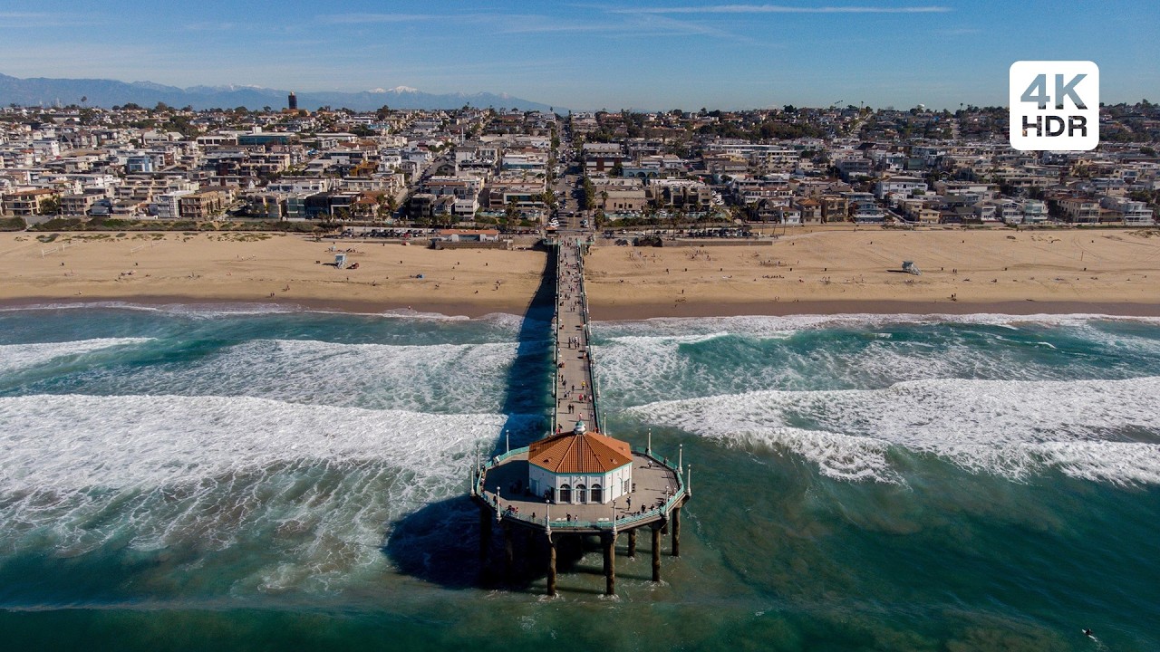 🇺🇸 Manhattan Beach Walking Tour &middot; 4K HDR