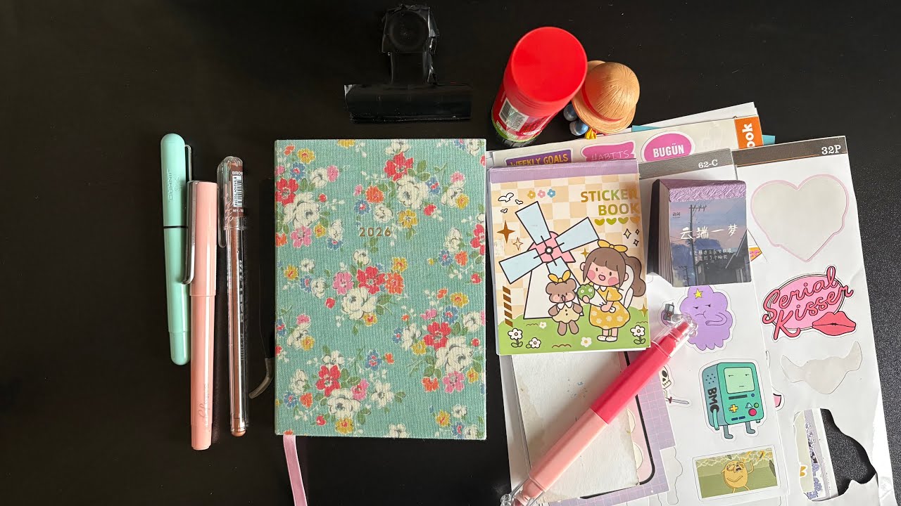 Şubat ayı 2.hafta kurulumu yapıyoruz📗 mor tema alışkanlıklar kitaplar hakkında sohbetler 🖋️