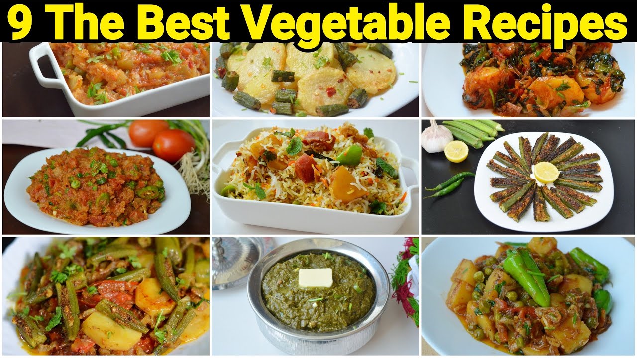 9 Vegetable Recipes by (YES I CAN COOK)