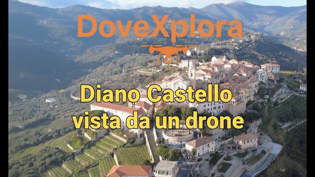 Diano Castello visto da un drone