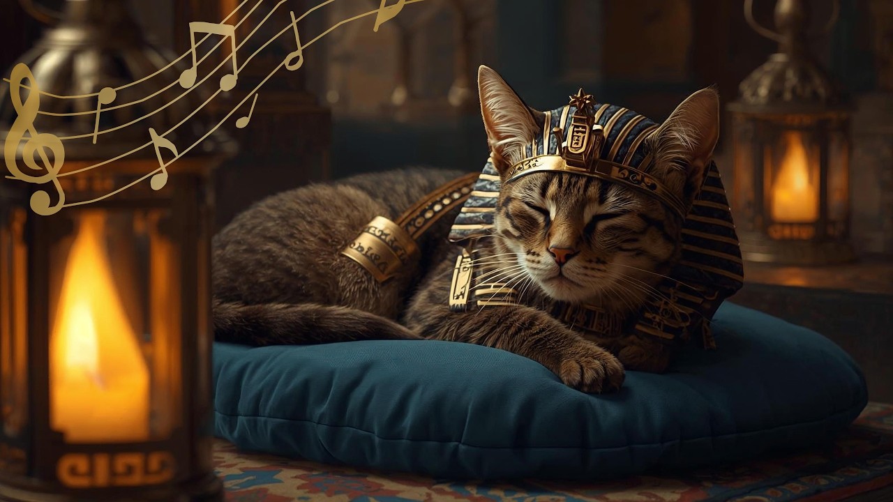 Ancient Egyptian Cat Musics | Sacred Relaxation Music for Restless Cats & Cat Lovers