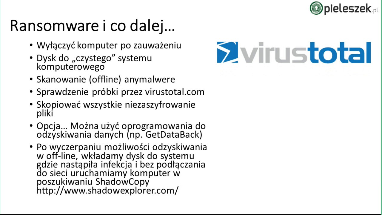 Ochrona przed atakami Ransomware. Poradnik video... Oglądaj i udostępniaj...