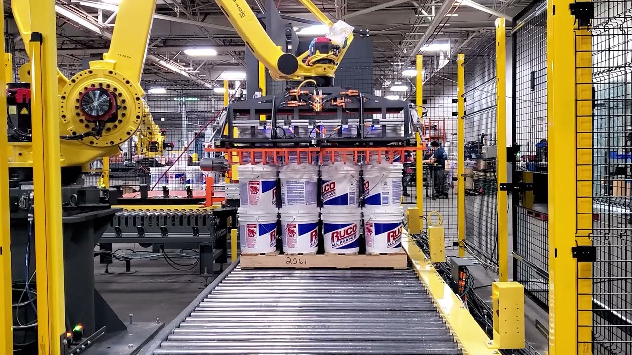 Robotic pail & case palletizing system | PASCO&reg;