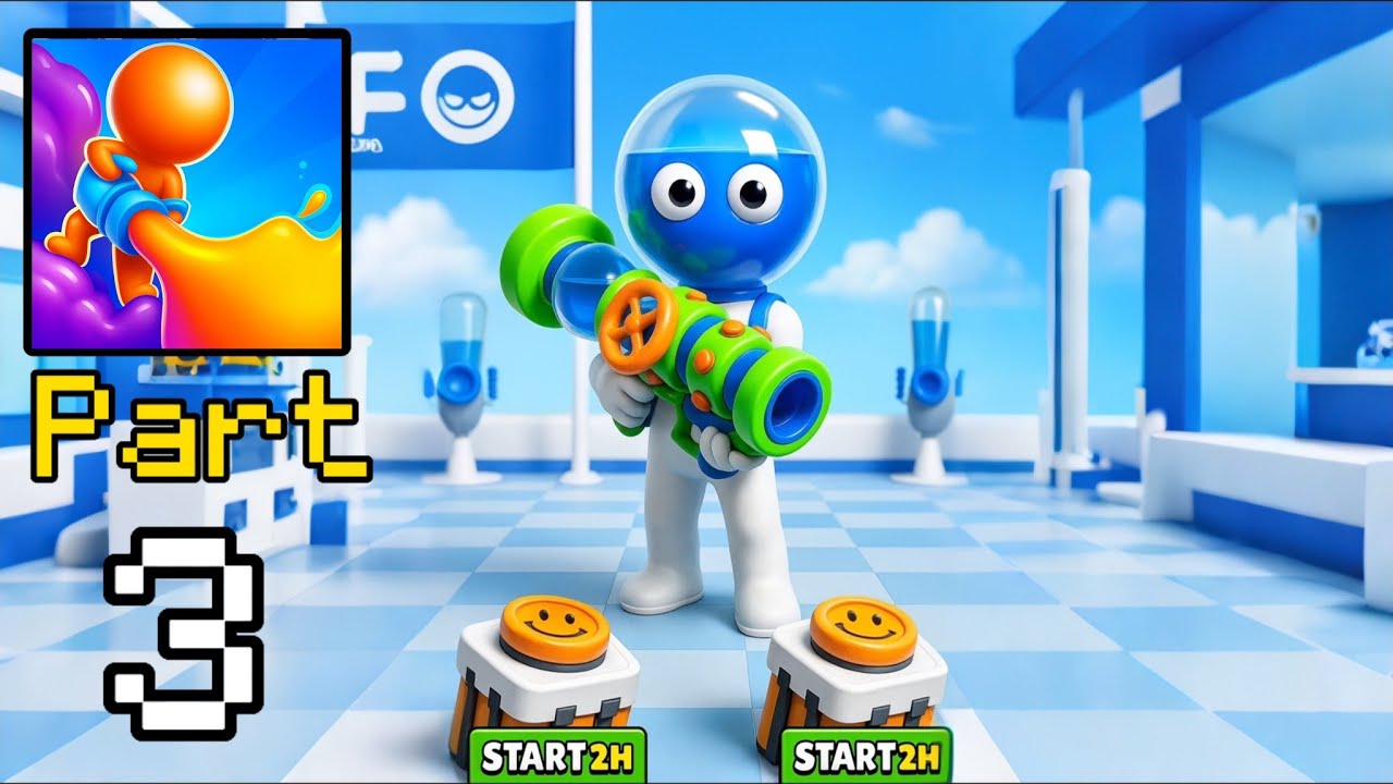 Dye Hard - Color War - Gameplay Walkthrough Part 3 - Color Shootout (iOS, Android)