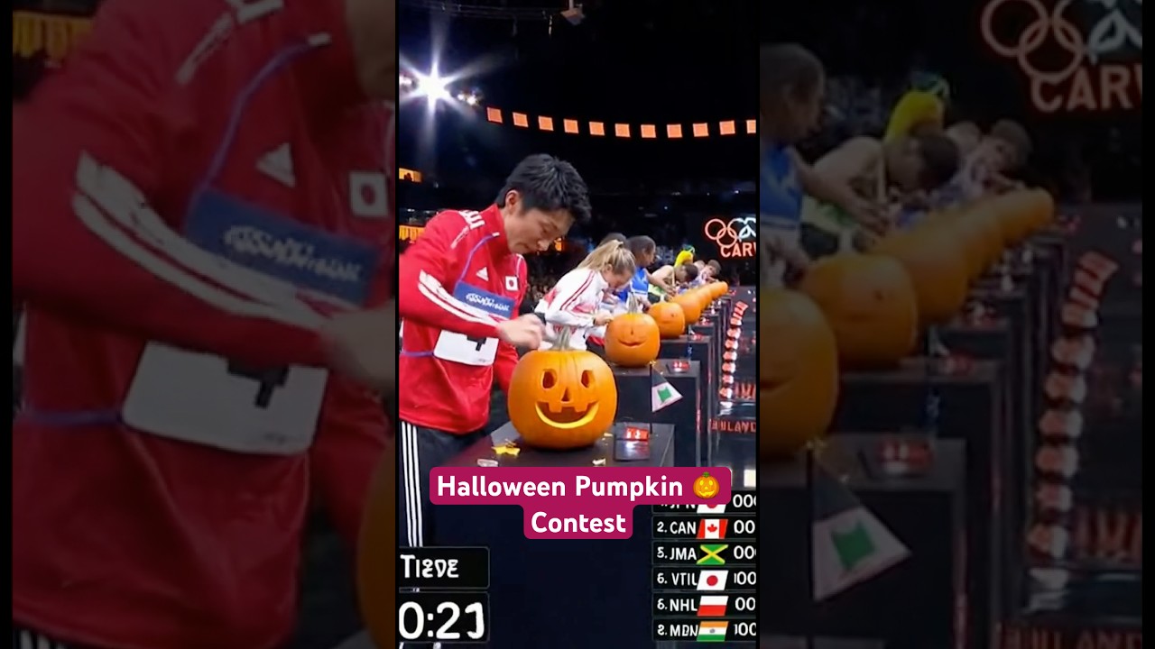 Olympics Halloween Pumpkin Contest #olympics #funnyvideo #sports