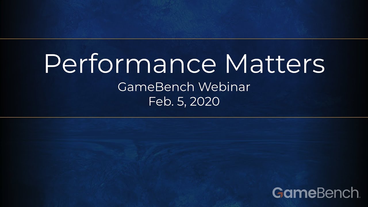 Performance Matters Webinar Series | February 5th 2020