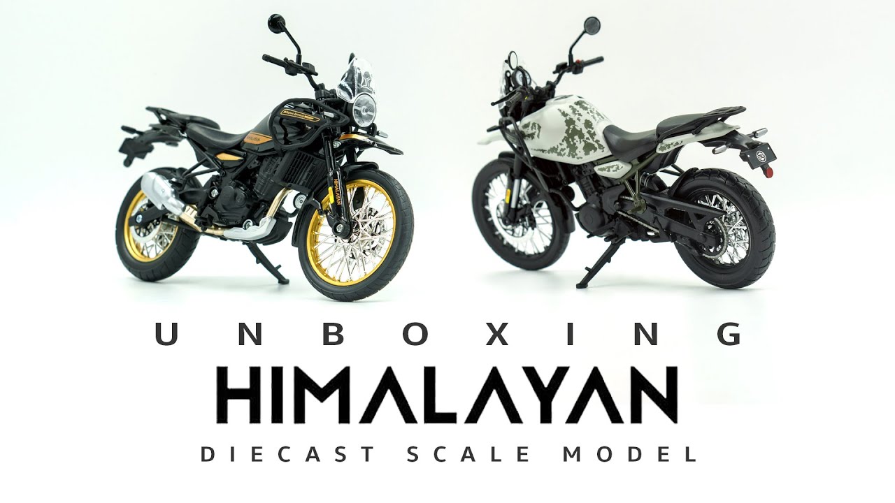 Himalayan 450 Scale Model| Hanle Black - Kamet White | Royal Enfield Scale Model | R.E Diecast Model